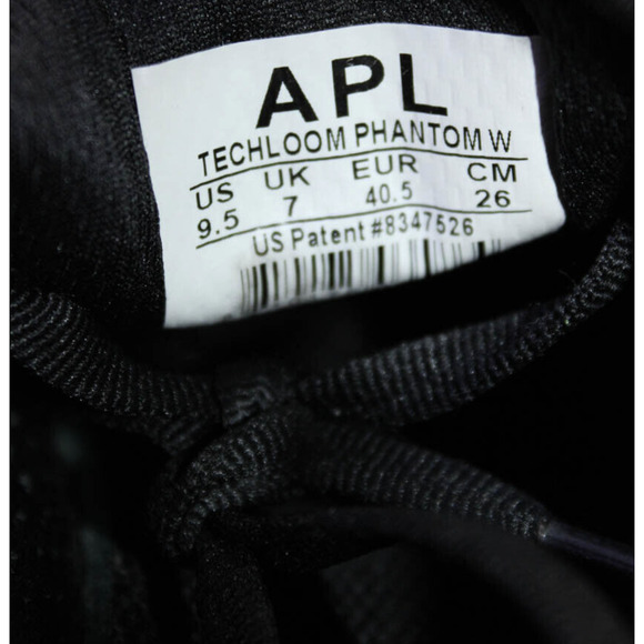 MINT APL TechLoom Phantom Black Gold Metallic Sneakers 9.5 - Picture 6 of 7